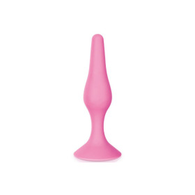 Plug anal ventouse rose taille L 